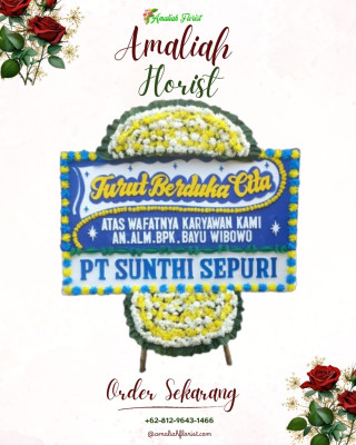 Papan Bunga Duka di Sukamaju Kidul