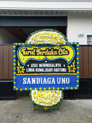 Papan Bunga Duka di Sukamaju Kidul